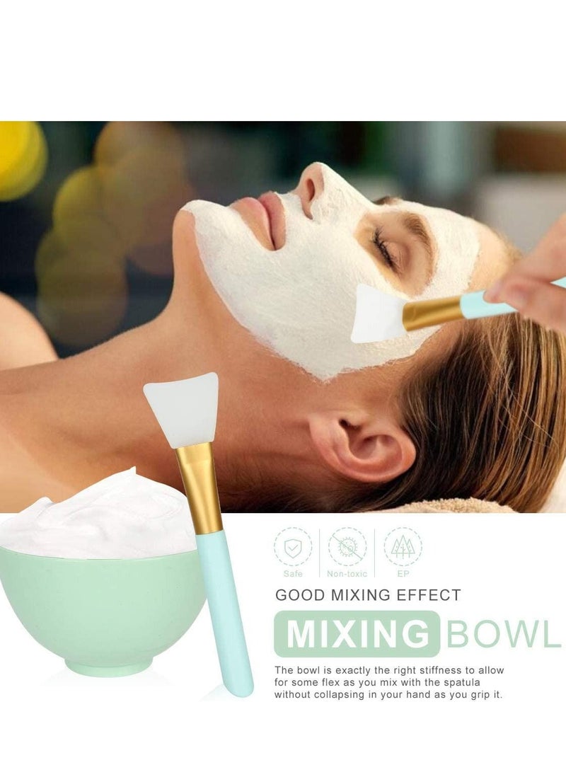 نيبمينينت فرشاة وضع قناع الوجه ووعاء مجموعة مع DIY السلطانية عصا ملعقة سيليكون - Image 2