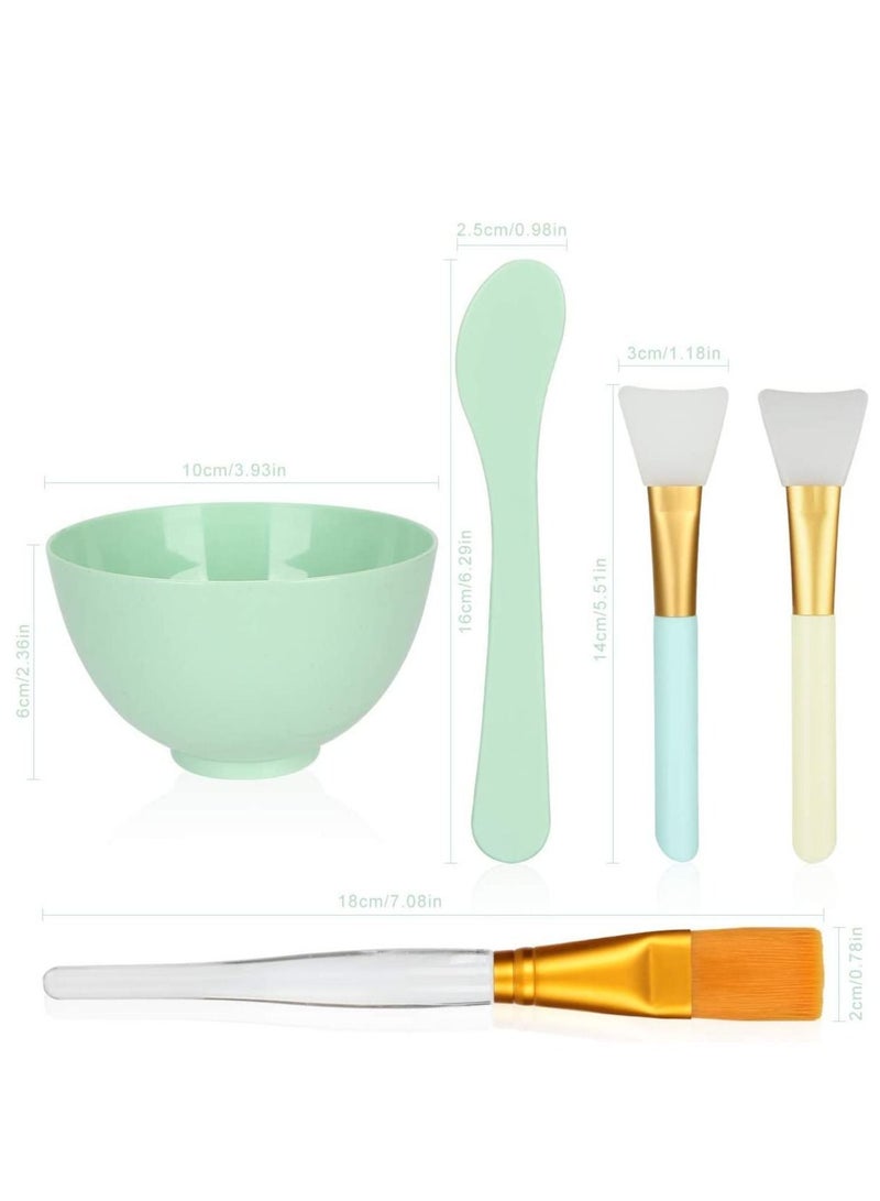 نيبمينينت فرشاة وضع قناع الوجه ووعاء مجموعة مع DIY السلطانية عصا ملعقة سيليكون - Image 5