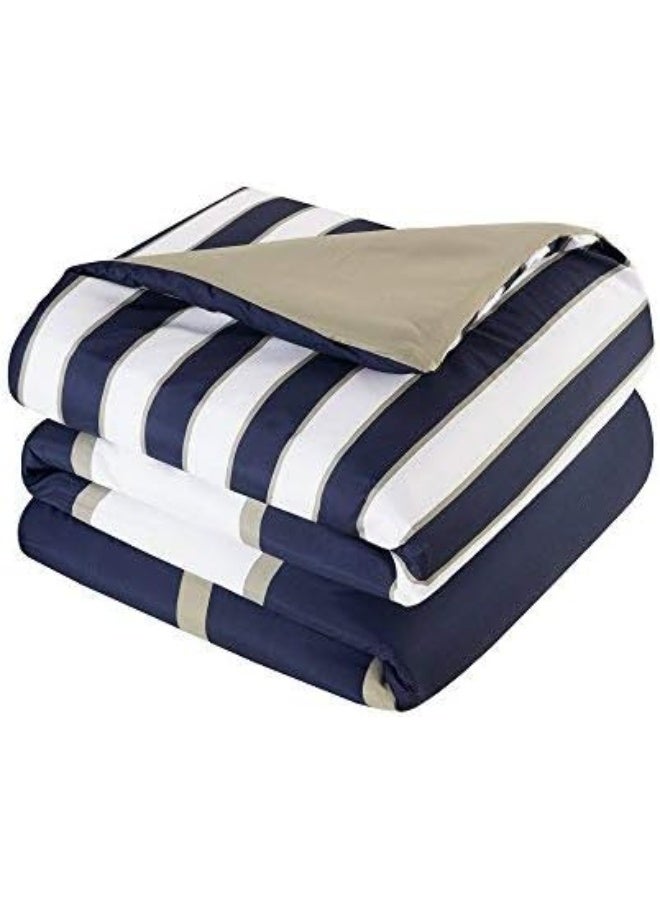 Comfort Spaces Casual Comforter Set Sporty Design, Vibrant Color, Active Lifestyle Boys Bedroom Décor, All Season Soft Microfiber Bedding Set, Decorative Pillow, Sham Blue/White Queen 4 Piece - Image 4