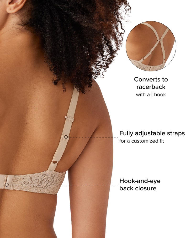 Wacoal Halo Lace Underwire Bra 851205 Naturally Nude 38DD - Image 3
