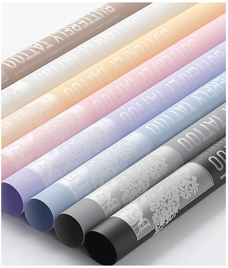 Maomoto 40 Sheet Flower Wrapping Paper with Butterflies Matte Floral Wrapping Paper translucent Waterproof Flower Bouquet Wrapping Paper Sheets Korean Style Wrapping Paper for DIY Craft Gift Wrap - Image 2