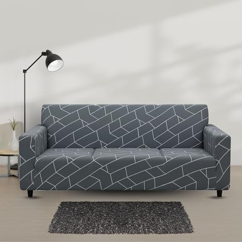 Bigkart Elastic Sofa Covers for 3 Seater Sofas | Polyster-Spandex, Stretchable, Sofa Covers for Single, Double and Triple Seater Sofas - Image 2