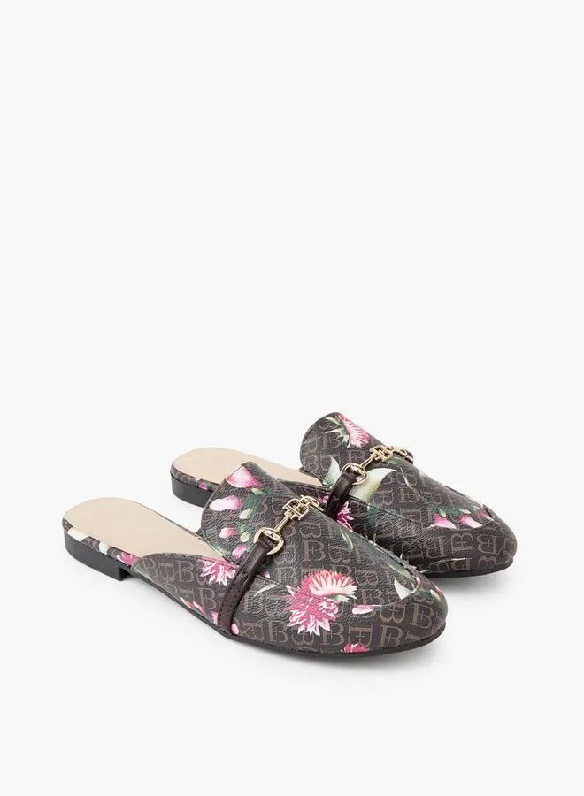 Flora Bella By Shoexpress Flora Bella Women Monogram Print Mules
