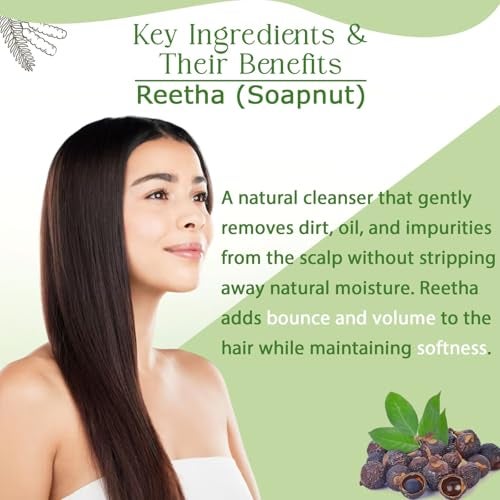 Heaven Gate Amla, Reetha Nuts, Shikakai Raw Combo Pack (3 x 100g Each) for All Hair Types - Oily, Dry, Thick & Damaged Hair - Natural Hair Care Solution - Image 3