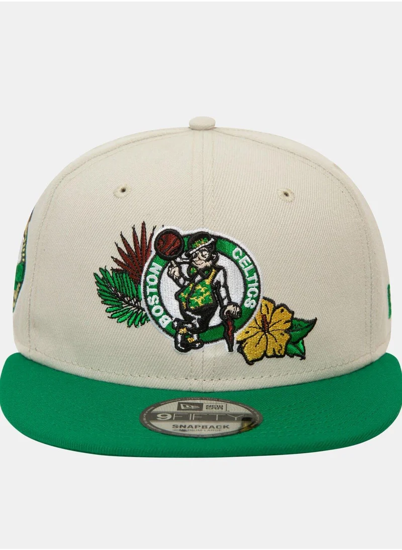 NEW ERA Men's NBA Boston Celtics Floral 9FIFTY Cap