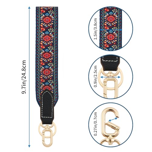 ZOOEASS Wristlet Keychain Strap, Short Lanyard for Keys with Key Ring Wristlet Strap for Wallet Camera ID Badges Card Holder（G-Color1） - Image 2