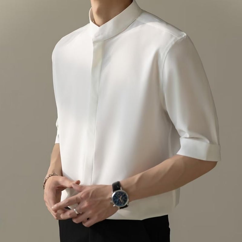 Mens Fashion Short Sleeve Green - Image 4
