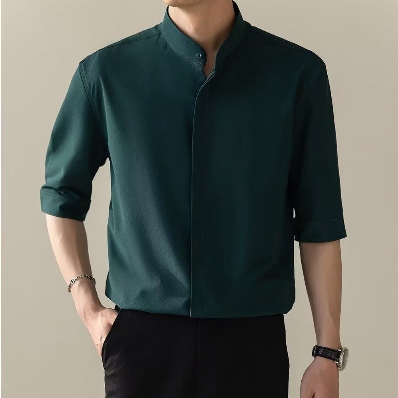 Mens Fashion Short Sleeve Green - Image 1
