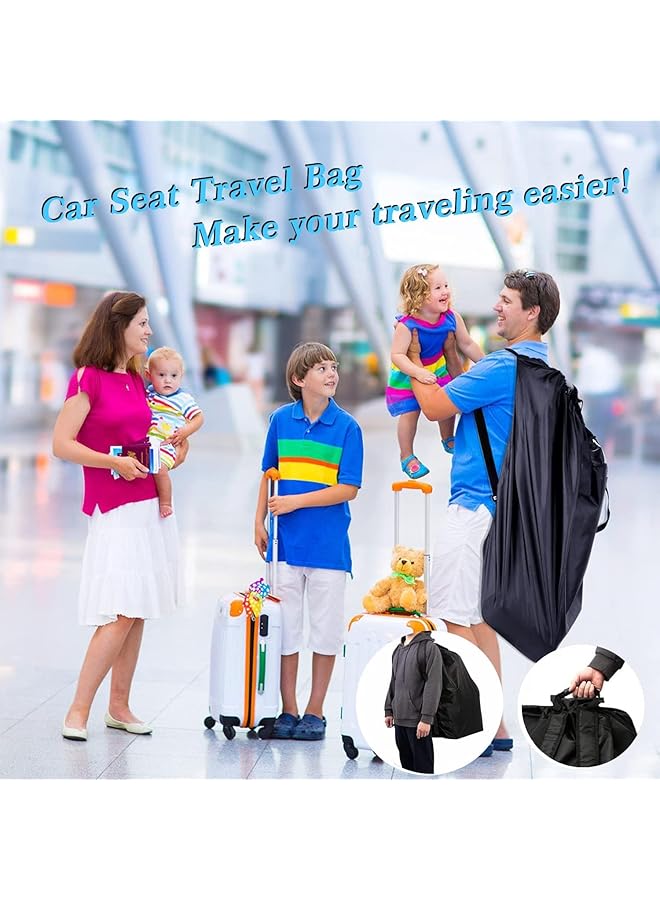 Cestbella Car Seat Travel Bag Large Padded Stroller Cover For Airplane Gate Check Waterproof Reinforced Air  - Image 3