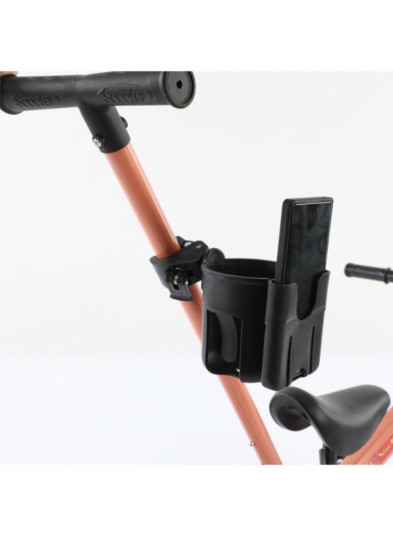 سِيمِير حامل أكواب لعربة الأطفال، حامل أكواب عالمي 2 في 1 لعربة الأطفال مع حامل هاتف - سهل التركيب، مثالي لعربات الأطفال والمشايات، لعربات الأطفال وعربات الدفع والكراسي المتحركة والدراجات وغيرها،  إكسسوارات عربات الأطفال، حامل بلاستيكي متين، منظم عربة الأطفال - Image 2