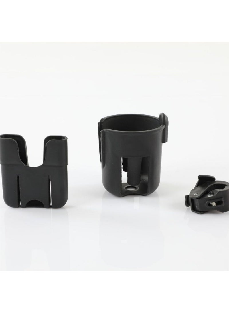 سِيمِير حامل أكواب لعربة الأطفال، حامل أكواب عالمي 2 في 1 لعربة الأطفال مع حامل هاتف - سهل التركيب، مثالي لعربات الأطفال والمشايات، لعربات الأطفال وعربات الدفع والكراسي المتحركة والدراجات وغيرها،  إكسسوارات عربات الأطفال، حامل بلاستيكي متين، منظم عربة الأطفال - Image 5