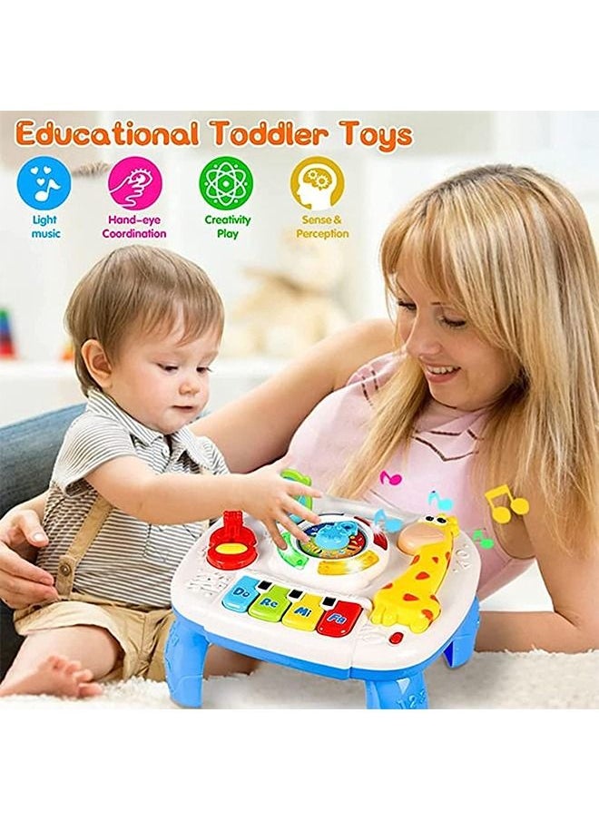 YelaJoy Detachable Baby Activity Table/For Toddlers 6 to 12 Months 1-3 Years Old/Baby Giraffe Musical Learning Toys/Multifunctional Play/Easy to Control/Portable Travel Toys  - Image 2