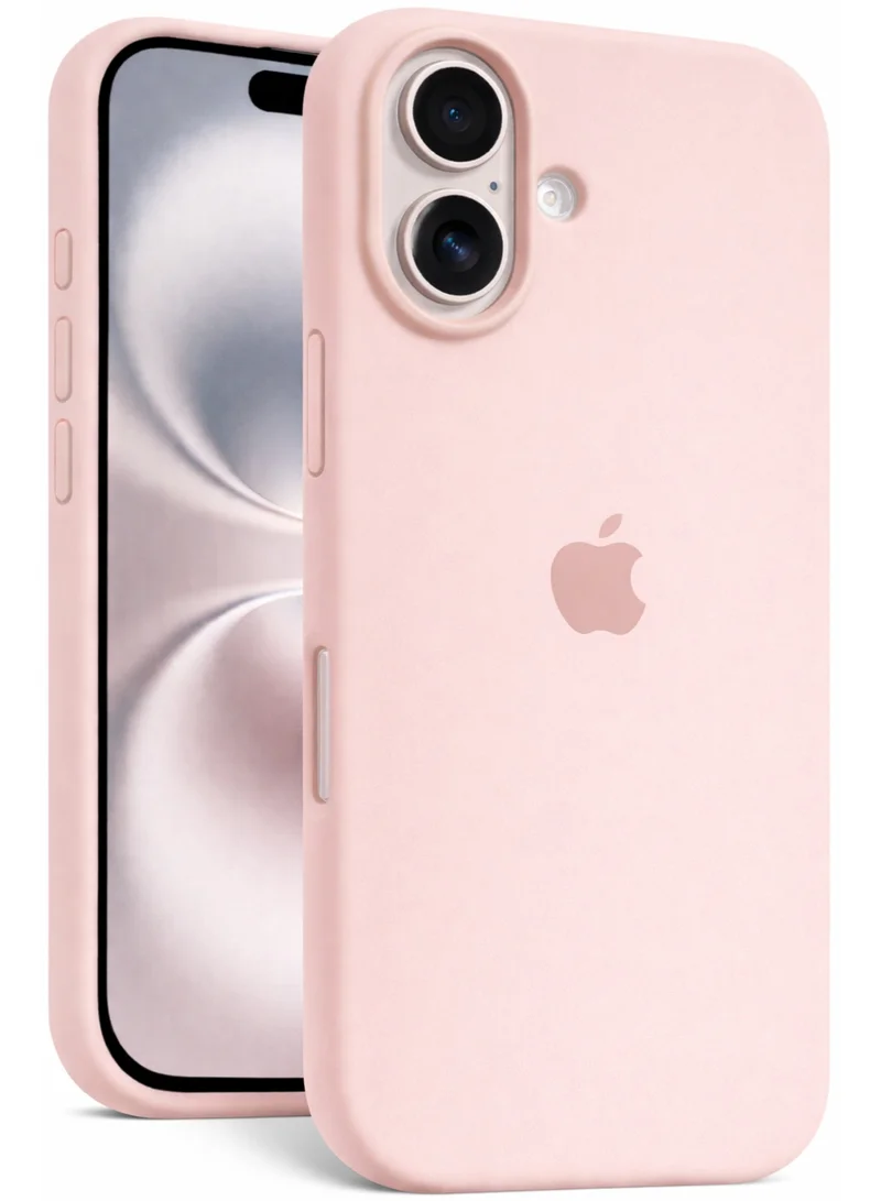 موبكوس جراب موبكوس الفاخر من السيليكون المغناطيسي للشحن اللاسلكي مع شعار وردي لهاتف آيفون 17 | ملمس ناعم كالحرير | حماية مقاومة للصدمات بمعايير عسكرية | توافق مغناطيسي قوي | غطاء أنيق ونحيف