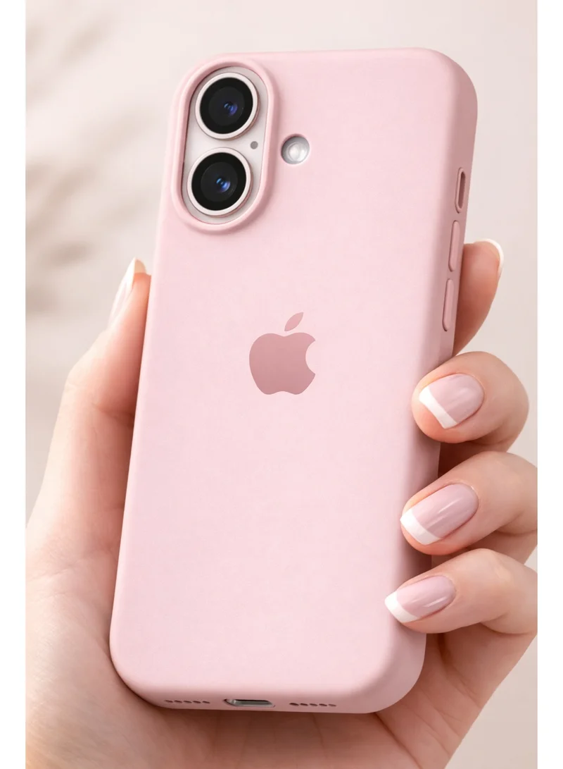 موبكوس جراب موبكوس الفاخر من السيليكون المغناطيسي للشحن اللاسلكي مع شعار وردي لهاتف آيفون 17 | ملمس ناعم كالحرير | حماية مقاومة للصدمات بمعايير عسكرية | توافق مغناطيسي قوي | غطاء أنيق ونحيف