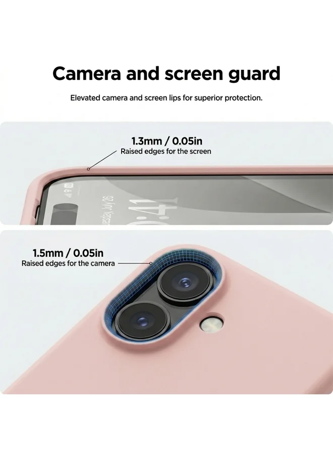Mobcos Mobcos iPhone 17 Pink Elite Logo Mobcos iPhone 17 Pink Elite Logo Premium Silicone Magnetic Wireless Charging Case for iPhone | Silky Soft Touch | Military-Grade Shockproof Protection | Strong Magnetic Compatibility | Luxury Slim Cover  | Best Price UAE