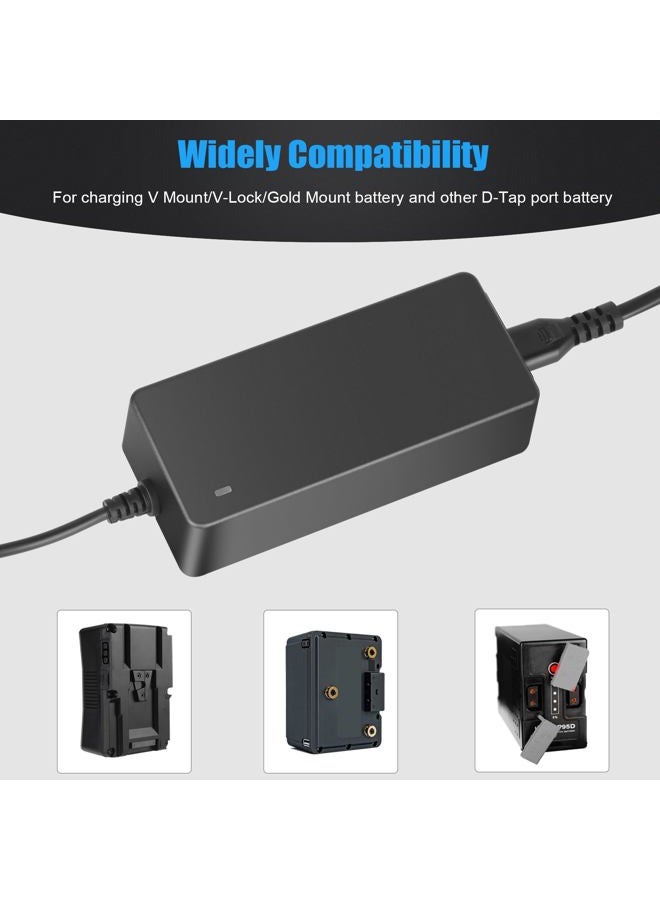 KUNLUN شاحن سريع D-Tap [DC 16.8V/4A] مع كابل D Tap لشاحن بطارية V-Mount/V Lock/Gold Mount، لبطاريات Sony BP-U65 BP-U68 HDW-800P HDW-F900R PDW-680 PDW-850 DSR-650P PMW-F5 - Image 2
