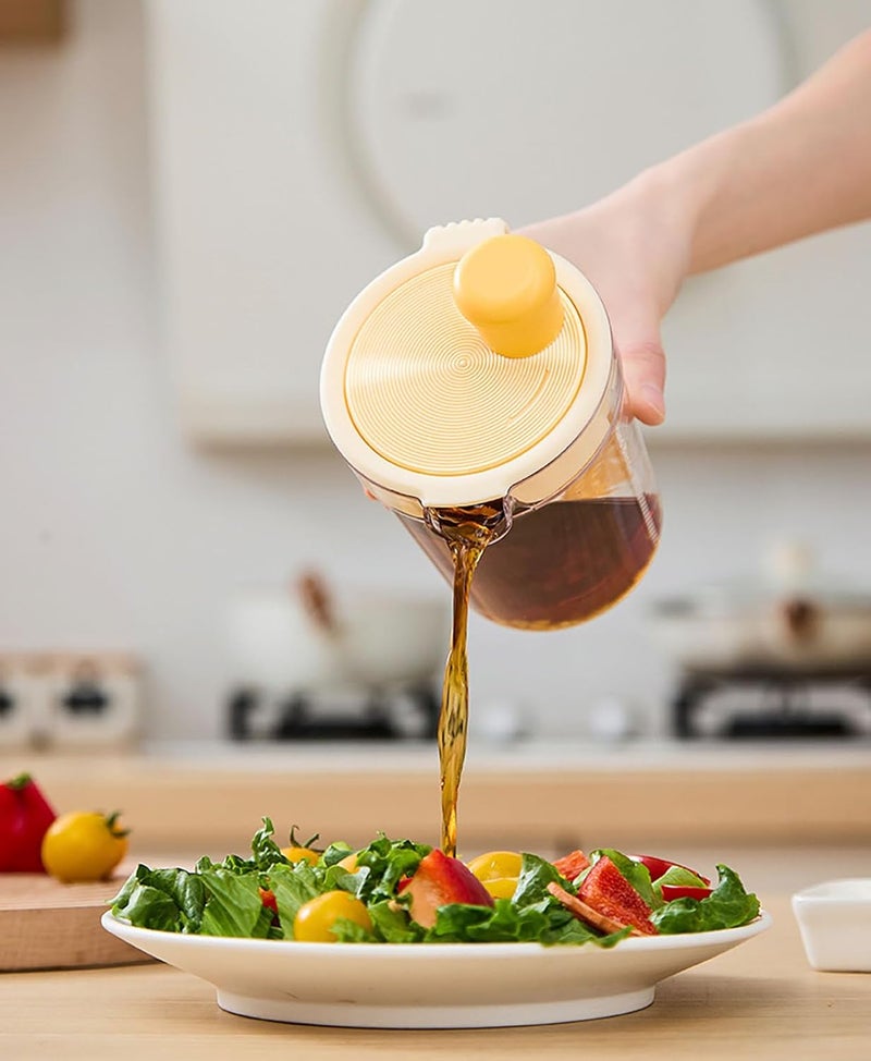 halteoly Salad Dressing Shaker Bottle, Salad Dressing Mixer Cup, Egg Liquid Mixing Cup, Manual Mixing Tool for kitchen,vinaigrette dressing bottle (Red) - Image 5