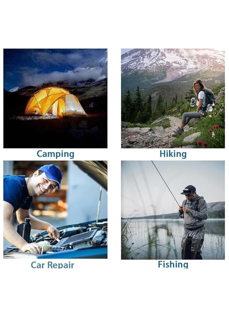 فلتافا فانوس تخييم LED يعمل بالطاقة الشمسية، زر تحكم بلمسة نهائية مصقولة من مادة ABS، قاعدة لمبة شفة، مع بطارية ليثيوم 18650 قابلة لإعادة الشحن للإضاءة في حالات الطوارئ والإضاءة الخارجية - Image 5