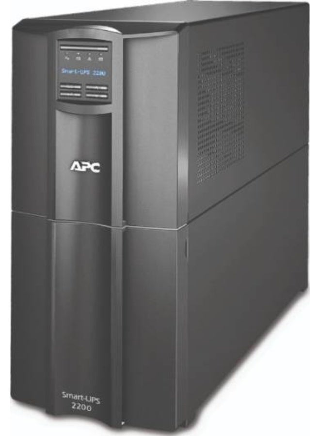 اي بي سي APC SMT2200IC Smart-UPS ، طاقة 2200VA ، LCD ، 230 فولت ، مع Smart Connect ، كفاءة عالية على الإنترنت ، 8x IEC C13 + 2x IEC C19 Outlets ، أسود | SMT2200IC