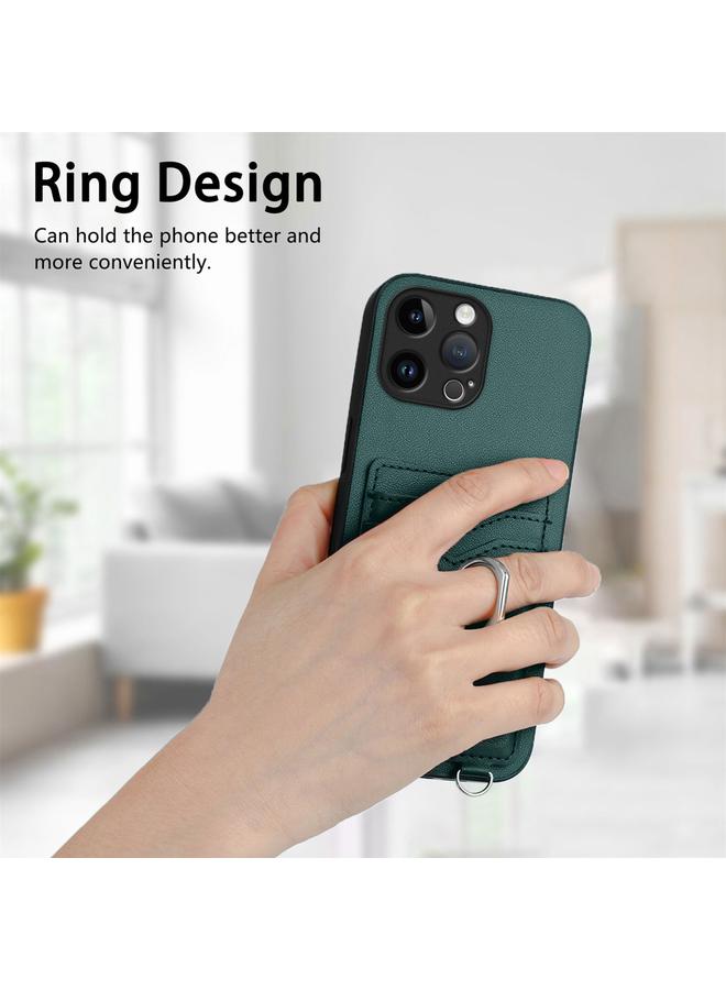 Zaboon Case For iPhone 13 Pro Max R20 Crossbody Rope Ring Card Holder Phone Case - Image 2