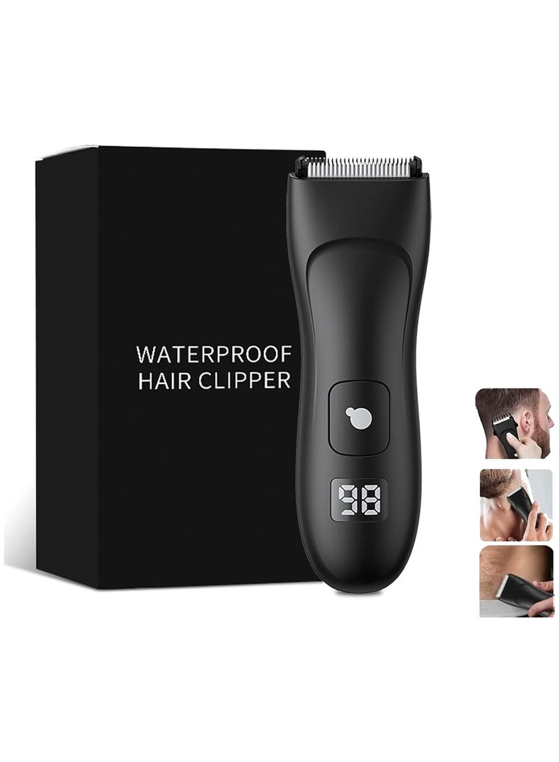AUTOYSUR Trimmer for Men Body Grooming Kit, Electric Body Balls Trimmer for Men Pubic Groin Hair Trimmer, Professional Hair Clippers Shaving Machines for Male Hygiene Razor with LCD Display - Image 1