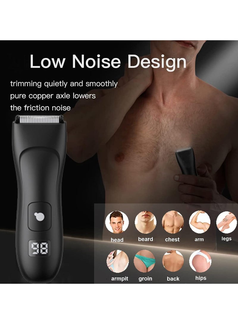 AUTOYSUR Trimmer for Men Body Grooming Kit, Electric Body Balls Trimmer for Men Pubic Groin Hair Trimmer, Professional Hair Clippers Shaving Machines for Male Hygiene Razor with LCD Display - Image 2