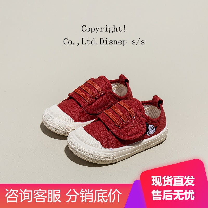 Children'S Shoes 2025 Baby Kindergarten Shoes For Girls Low-Top Indoor Canvas Shoes For Boys Non-Slip Casual White Shoes - Image 3