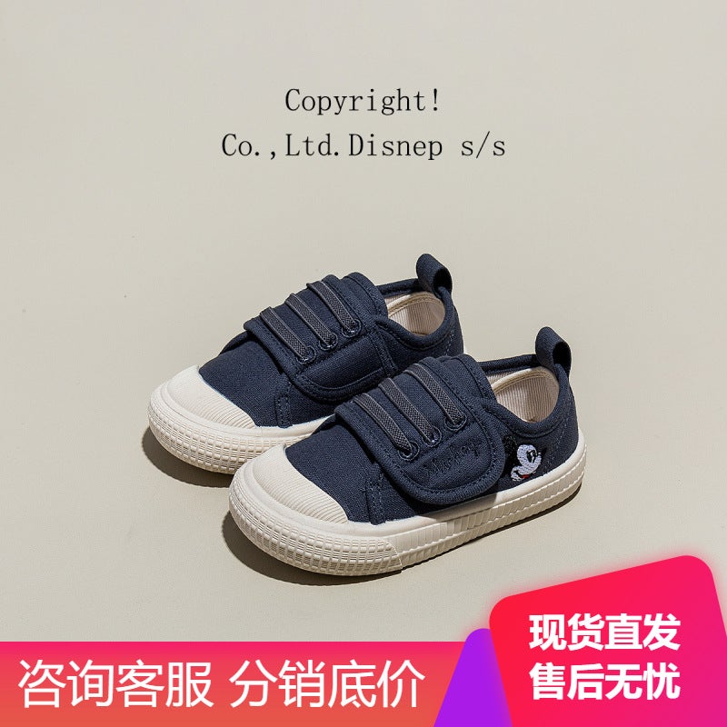 Children'S Shoes 2025 Baby Kindergarten Shoes For Girls Low-Top Indoor Canvas Shoes For Boys Non-Slip Casual White Shoes - Image 5