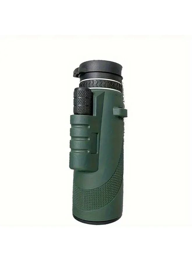 Green Monocular Telescope 8x42 HD High Power Magnification Manual Focus Portable for Astronomy Bird Watching - Image 1