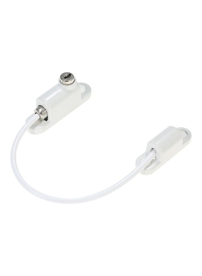 NIBEMINENT Door Cable Lock White 18centimeter  - Image 3