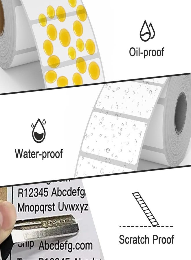 Tapsin 2.25 x 1.25 Thermal Labels, Printable Blank Label Stickers 6000 Label Papers for Barcode Labels, FNSKU, Mailing, Shipping, Compatible with Rollo, Zebra and More Thermal Printer - Image 4