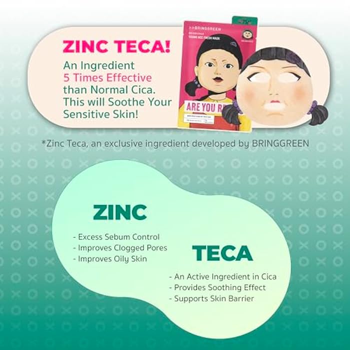 BRING GREEN X NETFLIX SQUID GAME Edition Fresh Facial Mask 10ea (TEA TREE CICA 5ea + YOUNGHEE 5ea) - Image 5