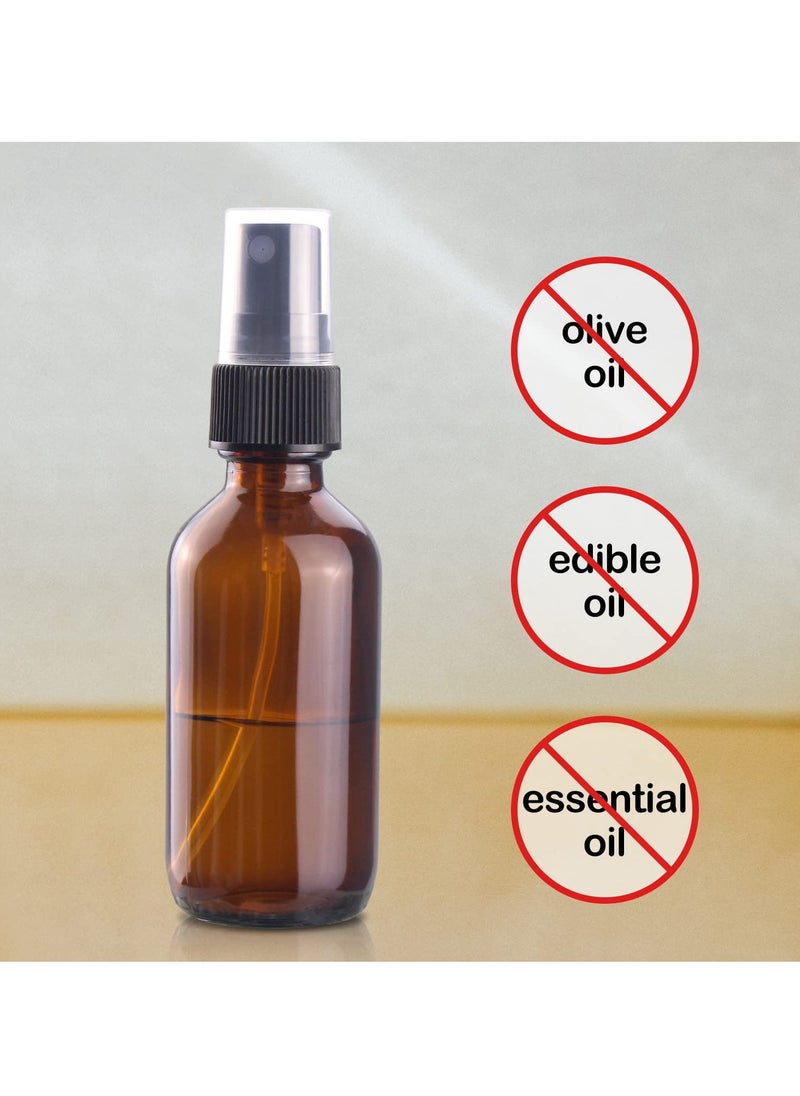 Wedama Wedama Mini Spray Bottles 2 oz, Amber Glass Spray Bottles, Empty Small Spray Bottles with Funnel Dropper, Fine Mist for Hair, Travel, Plants, Cleaning Solutions and Skin Care (4 Pack)  - Image 4