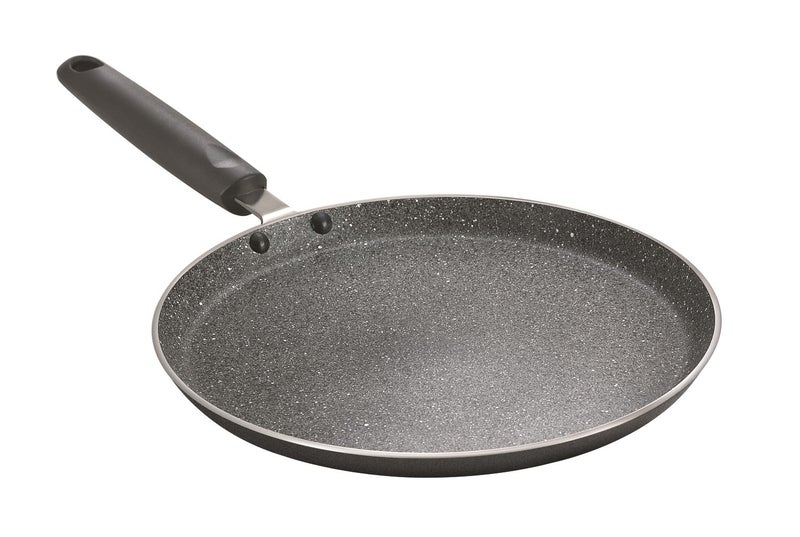 Prestige Omega Deluxe Nonstick Granite Dosa Tawa, 300mm (Black) & Omega Deluxe Aluminium Granite Fry Pan, 200mm (Omelette Pan), Black - Image 4