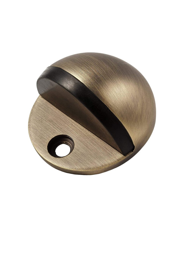 Stainless Steel Half Moon Oval Floor Door Stop - Image 1