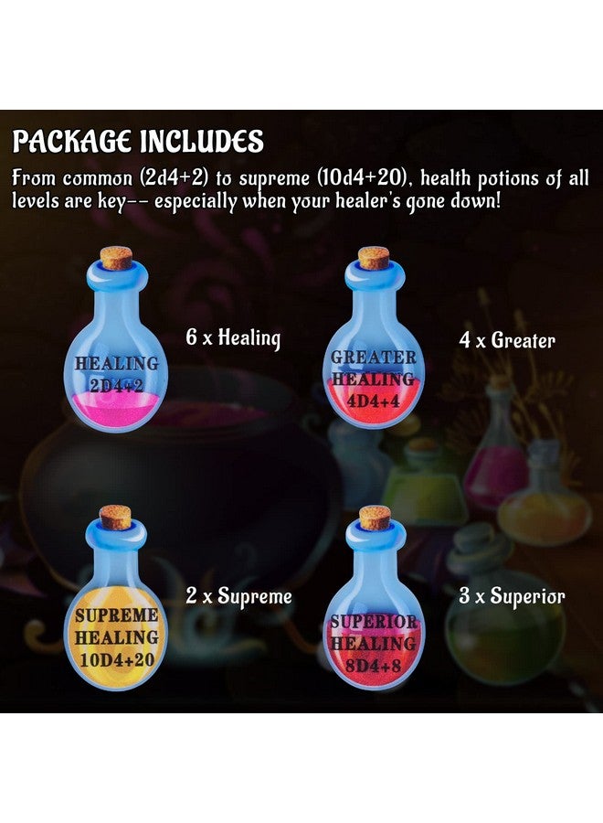 CZYY Healing Potion Tokens Acrylic Set of 15 DND Accessories for Dungeons and Dragons 5th Edition - Image 5