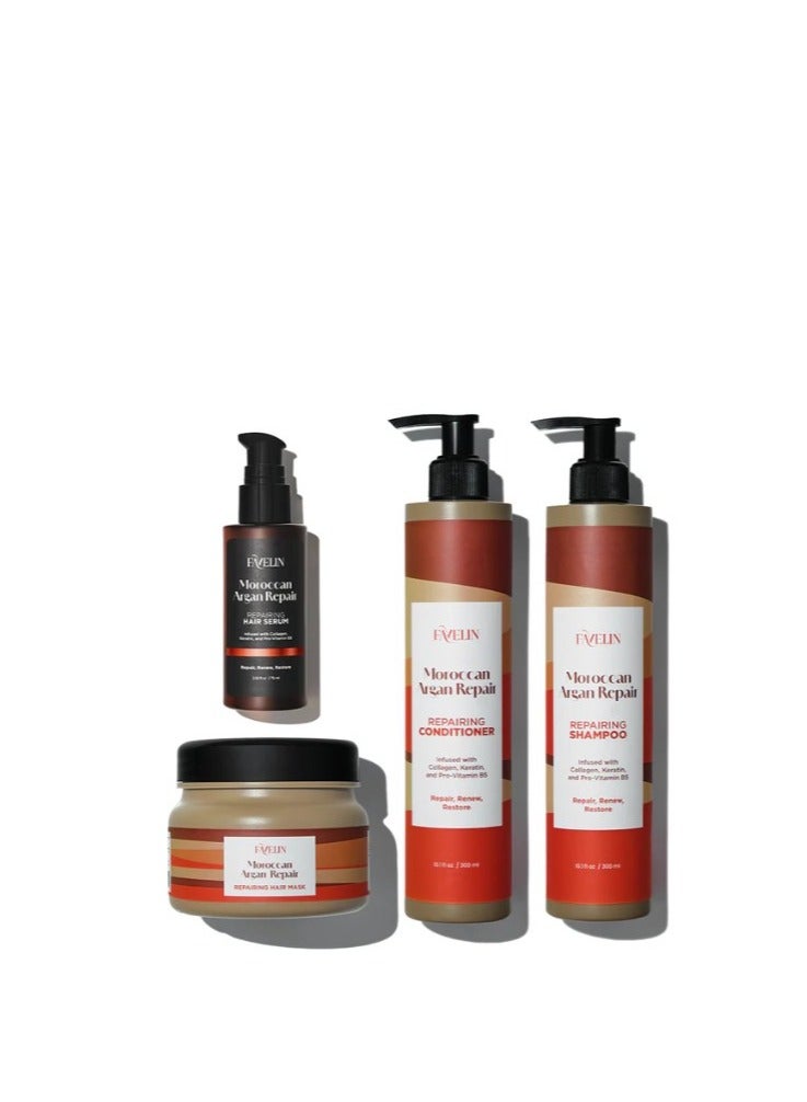 Argan Repair Extra Set 300 ml Shampoo 300 ml + Conditioner 300 ml + Hair Mask 300 ml + Hair Serum 75 ml