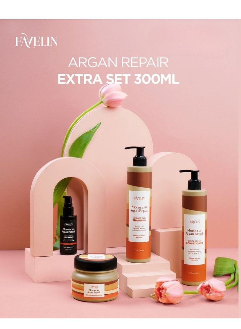 ڤاڨلين شامبو 300 مل + بلسم 300 مل + ماسك شعر 300 مل + سيرم شعر - Image 2