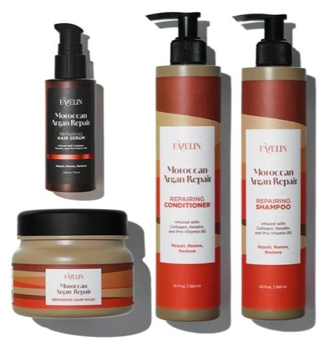 ڤاڨلين شامبو 300 مل + بلسم 300 مل + ماسك شعر 300 مل + سيرم شعر - Image 1