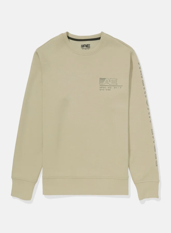 امريكان ايجل AE 24/7 Good Vibes Crew Neck Sweatshirt