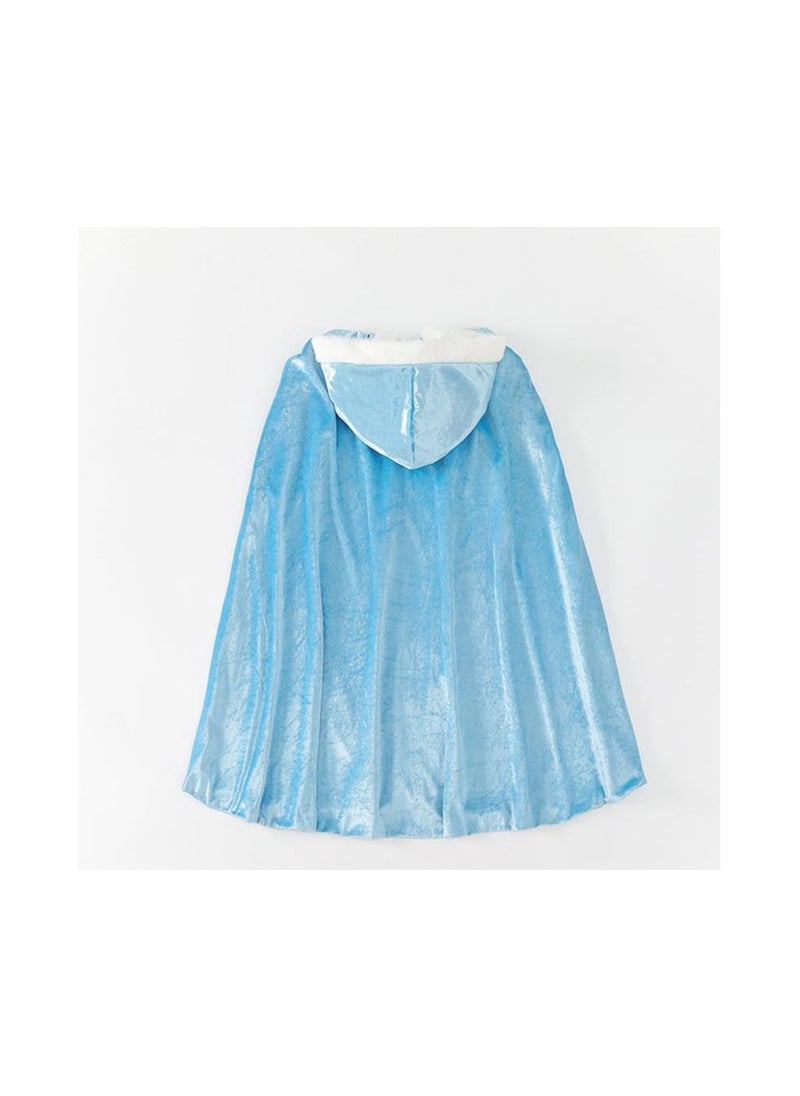 JUNYOUK - Winter Girl Elsa Cloak Cape Frozen Anna Costume Cape Shawl Clothing Princess Party Accessories - Image 1