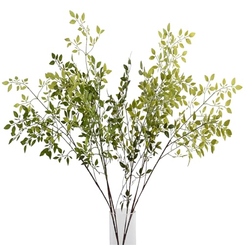 CLONG Faux Greenery Stems Artificial Branches for Vase Fake Spring Stems Plant Stems Vase Flowers for Decoration (3 Pcs) - Image 1