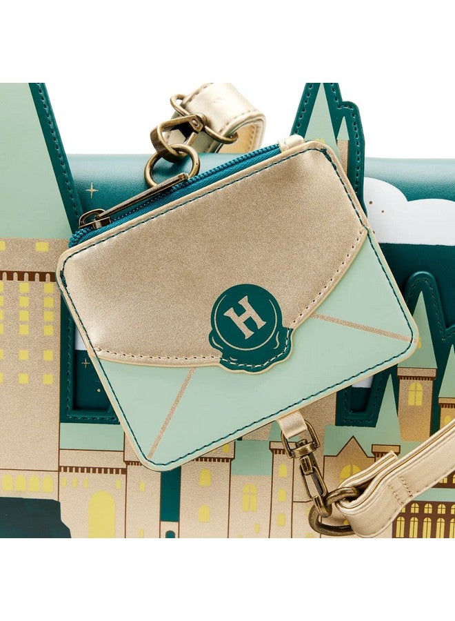 Loungefly Harry Potter Golden Hogwarts Crossbody Bag With Pouch - Image 5