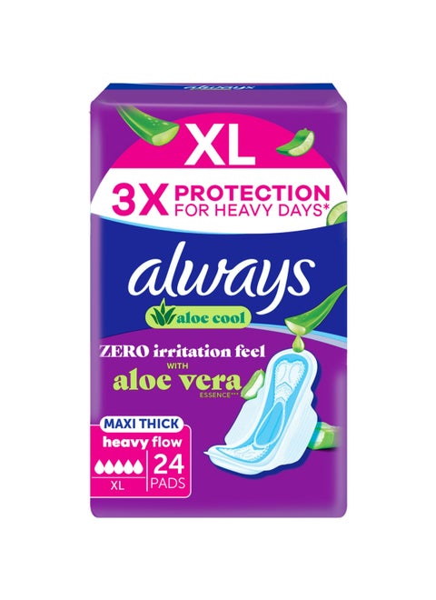 Always Aloe Cool XL Maxi Thick Pads for Heavy Days | Best Price UAE |  Dubai, Abu Dhabi