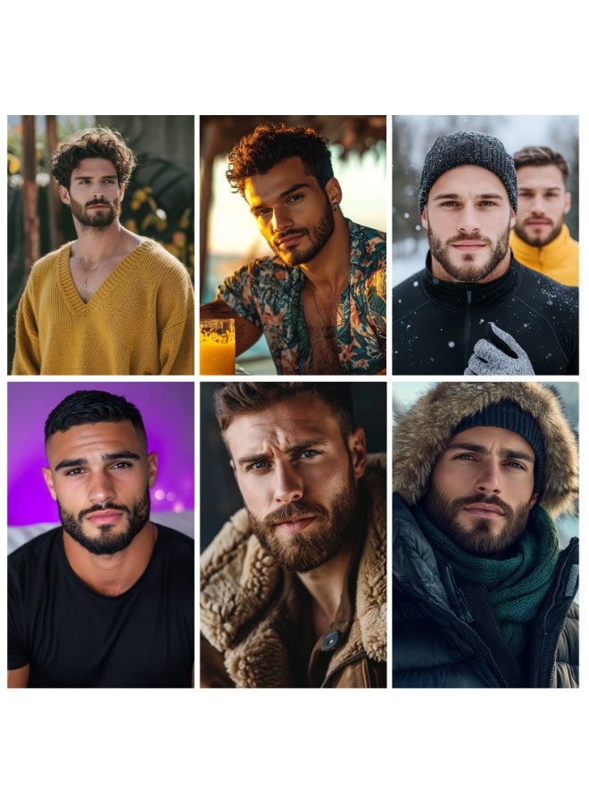 SHINEDOWN Realistic Facial Hair, Human Hair Beard and Moustache, Realistic Lace Goatee, Suitable for Daily Use and Party Role-playing - Image 5