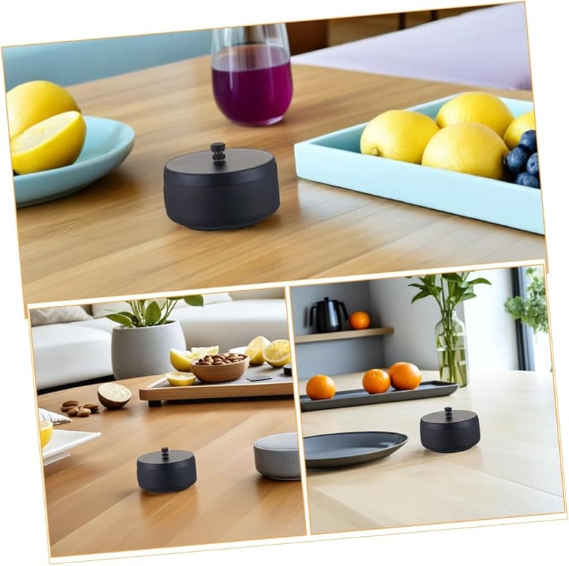 علبة سجائر من الفولاذ المقاوم للصدأ مقاومة للرياح مع غطاء، محمولة لالتقاط الدخان في الداخل والخارج - Image 4