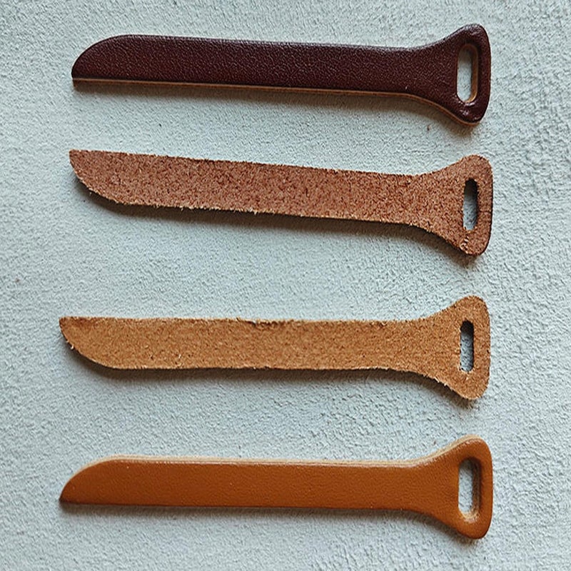 ArrErr 6 Pack Zipper Pulls Replacement Handmade Cowhide Leather Zipper Pull Tab Grip Extender Strap Puller Helper for Jacket Backpack Messenger Bag Coat Purse Handbag Suitcase Wallet Briefcase - Image 5