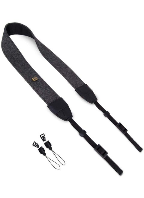 Comfortable Simple DSLR Micro Single Camera Shoulder Strap Strap Digital Universal Strap Copper Buckle Strap Strap With Airplane Buckle-Color:Grey