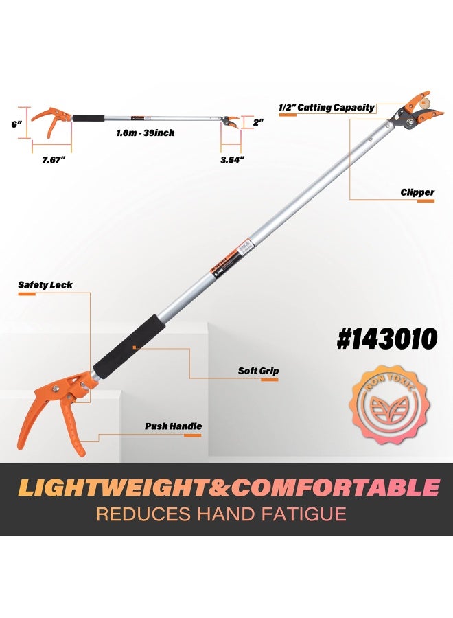 KSEIBI 143010 مقص بقطع طويل وقبض بحد أقصى لقطع 1 2 بوصة 3.5 قدم - 1.0 م - Image 2