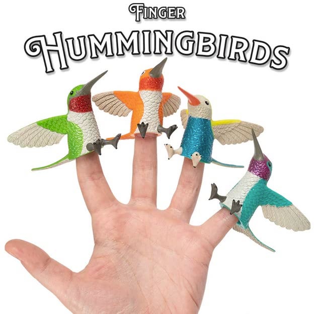 أكوتريمنتس Archie McPhee Finger Hummingbirds Pubets (مجموعة من 4) - Image 3